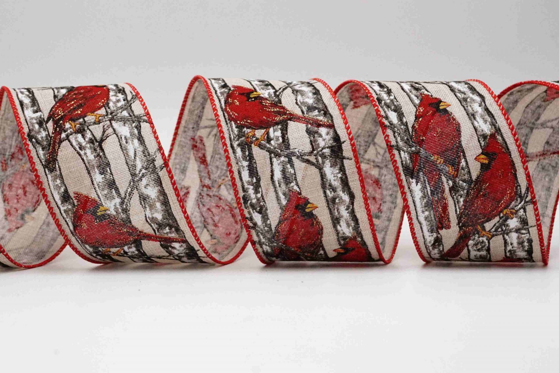 クリスマスカーディナルリボン